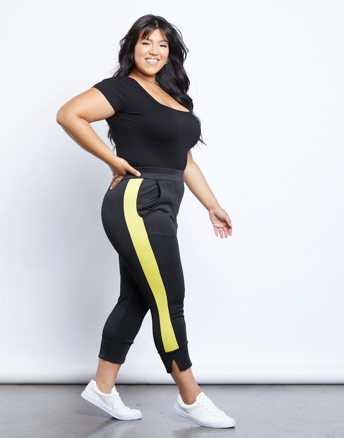 Plus Size Fair n' Square Ribbed Bodysuit