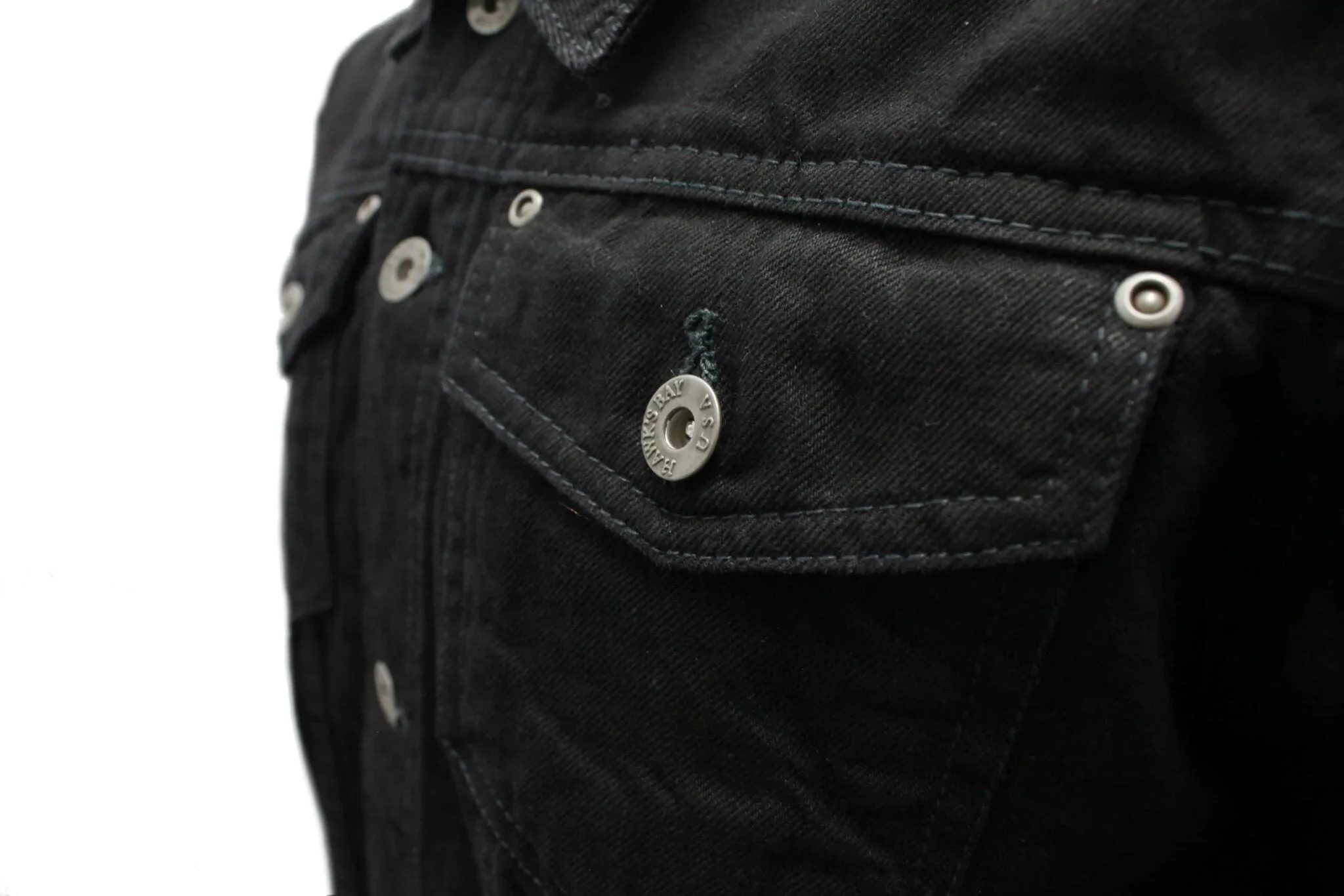 Premium Black Denim Trucker Jacket