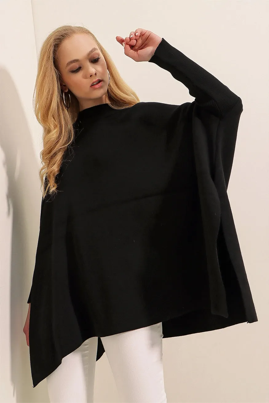 Pull Poncho surdimensionné