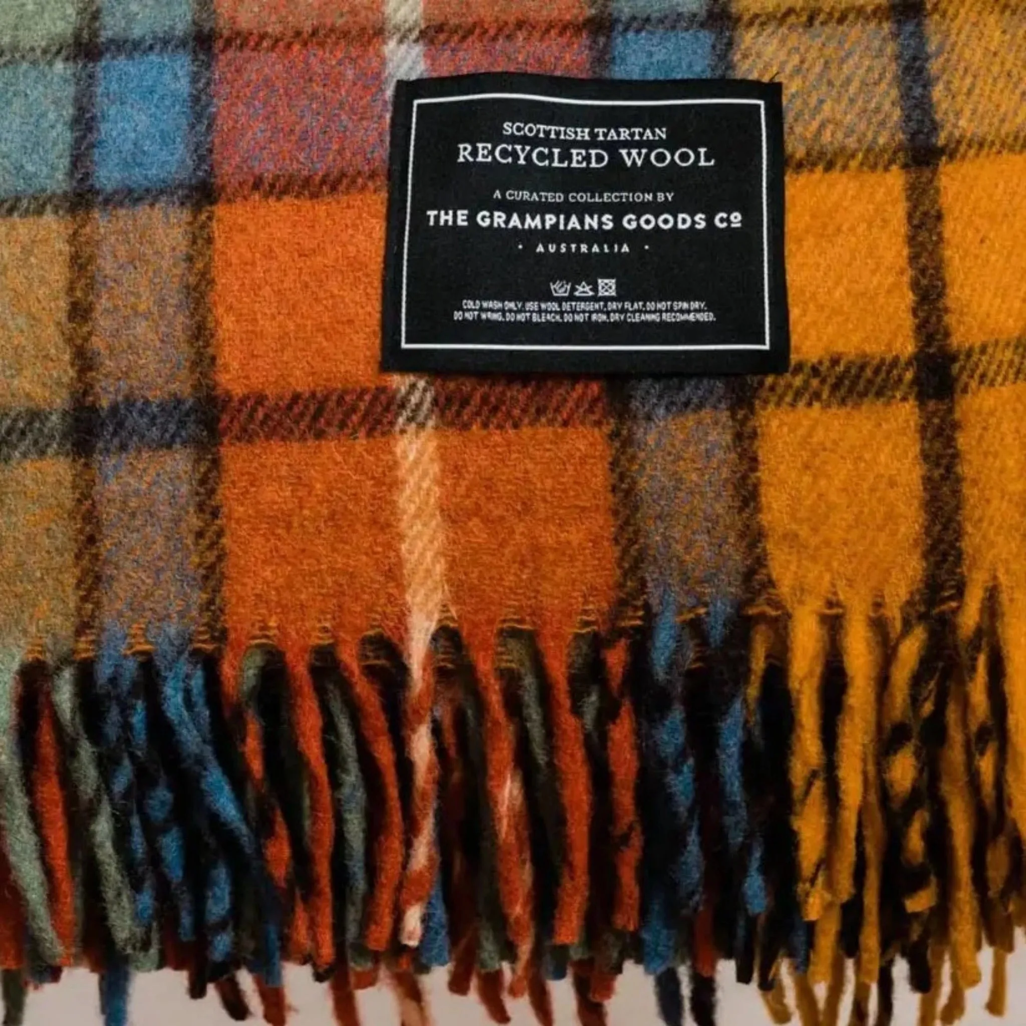 Recycled Wool Heritage Tartan Blanket