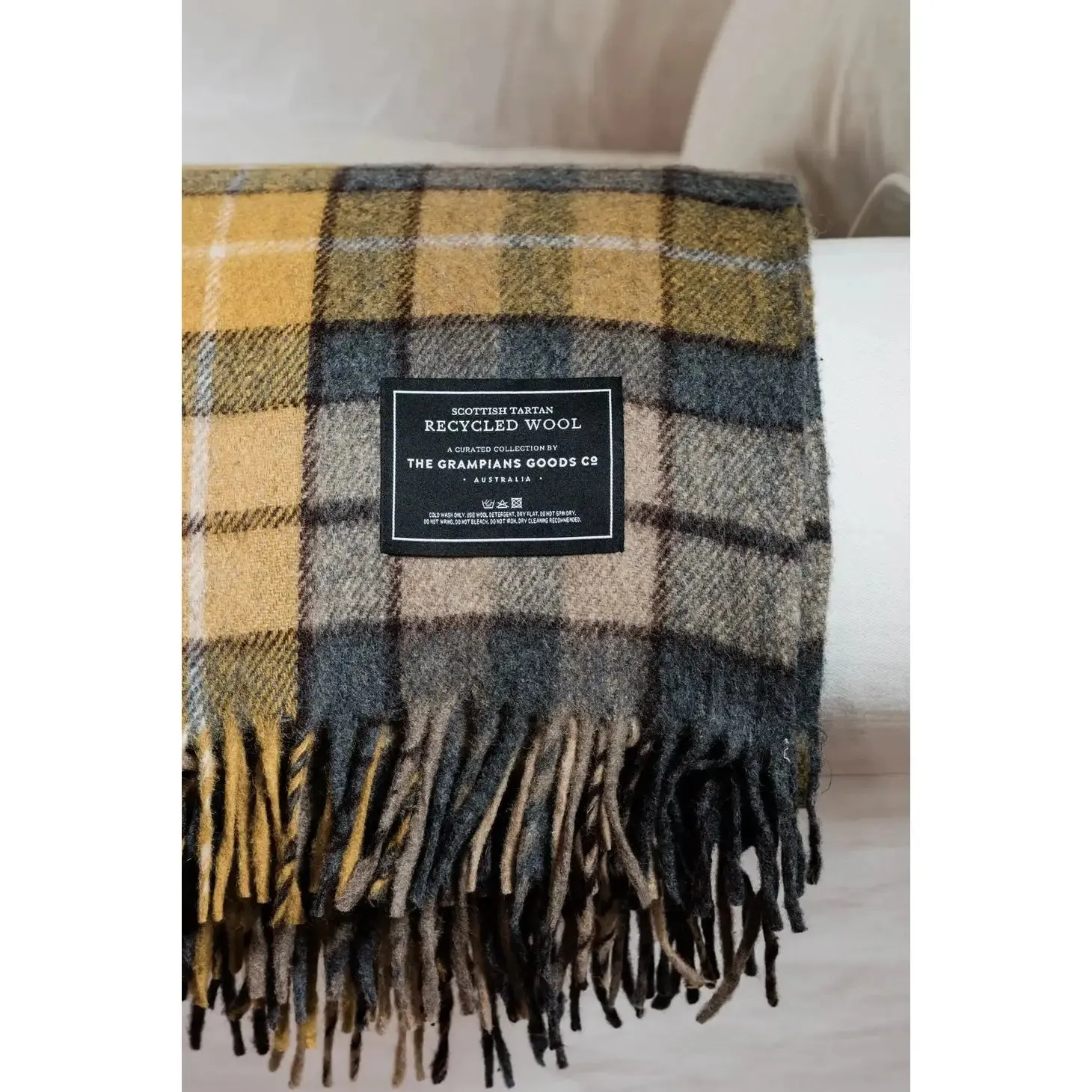 Recycled Wool Heritage Tartan Blanket