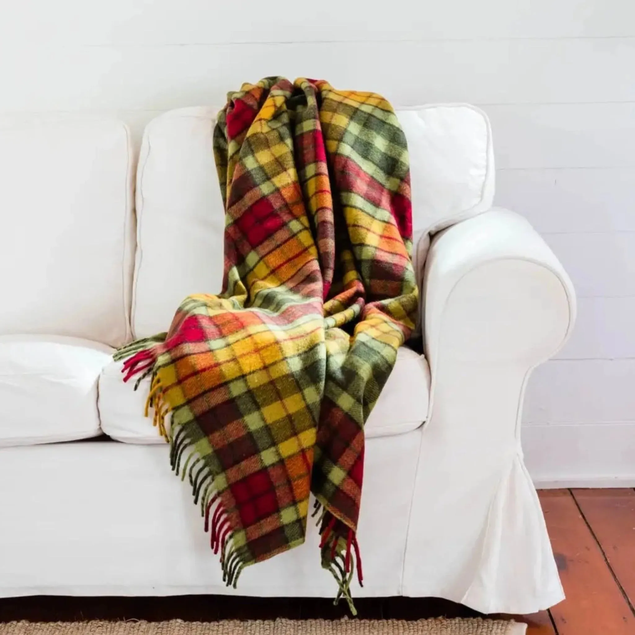 Recycled Wool Heritage Tartan Blanket