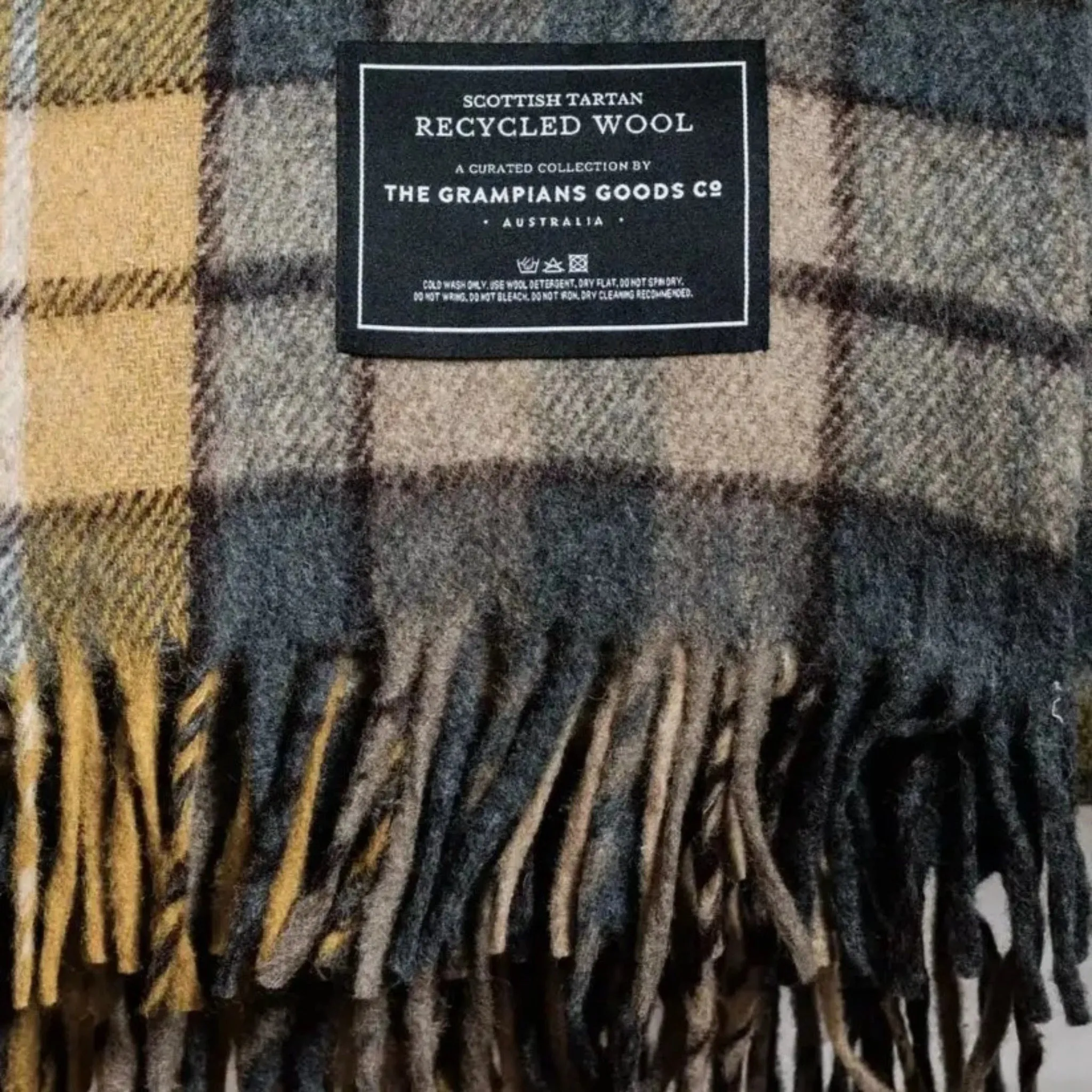 Recycled Wool Heritage Tartan Blanket