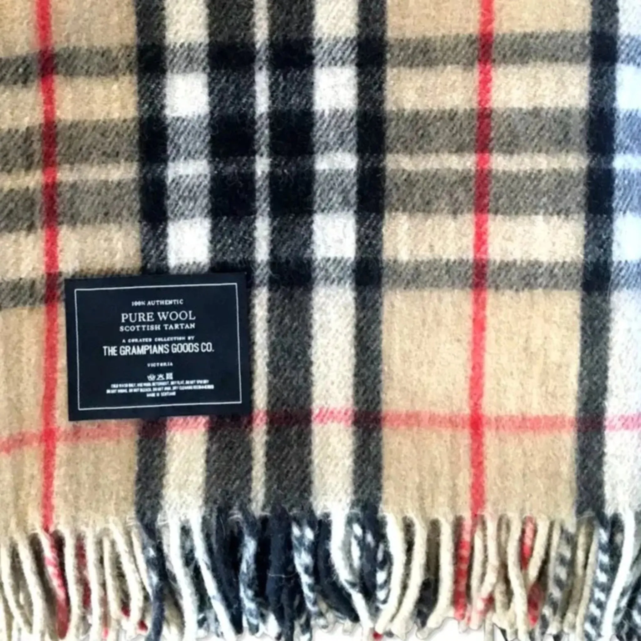 Recycled Wool Heritage Tartan Blanket