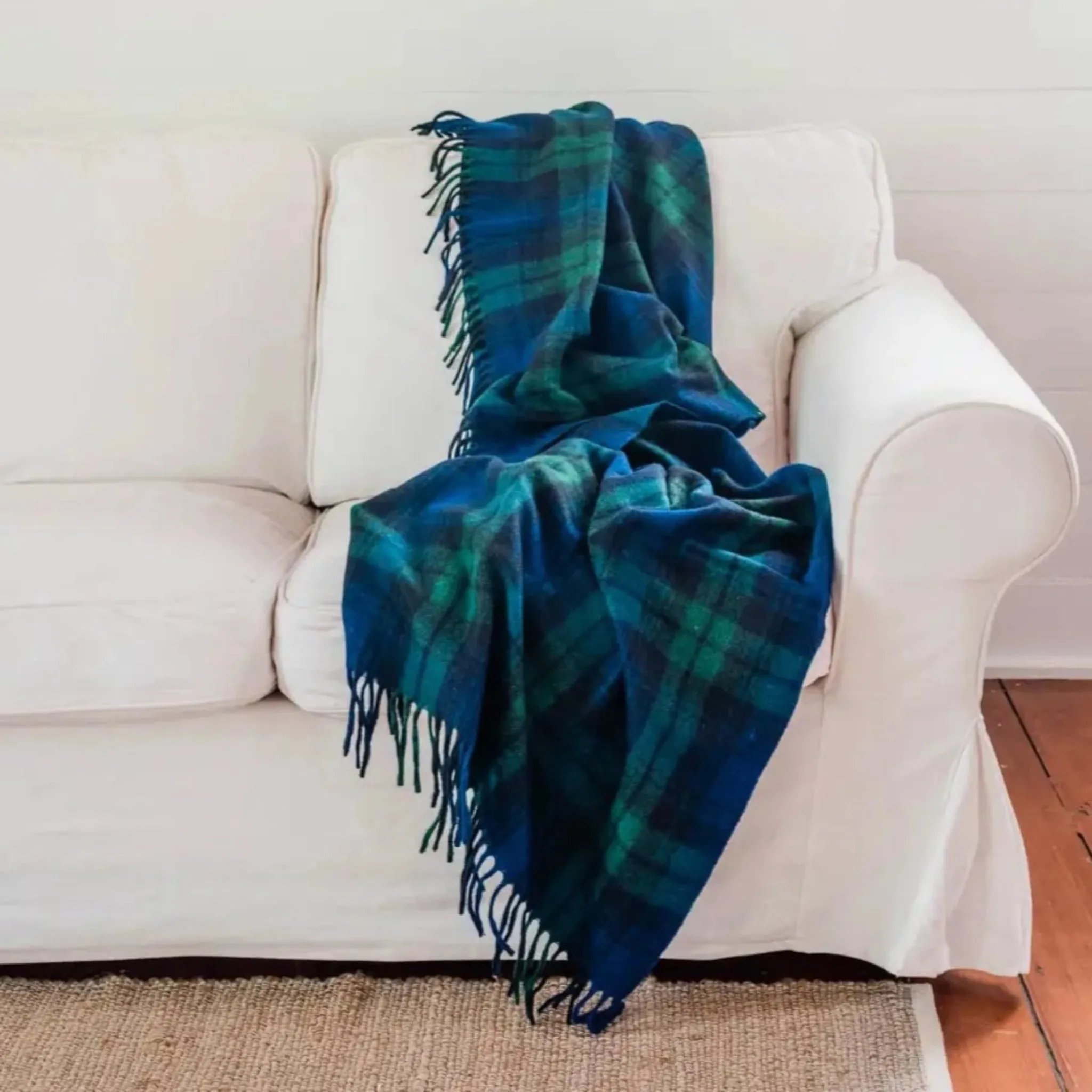 Recycled Wool Heritage Tartan Blanket