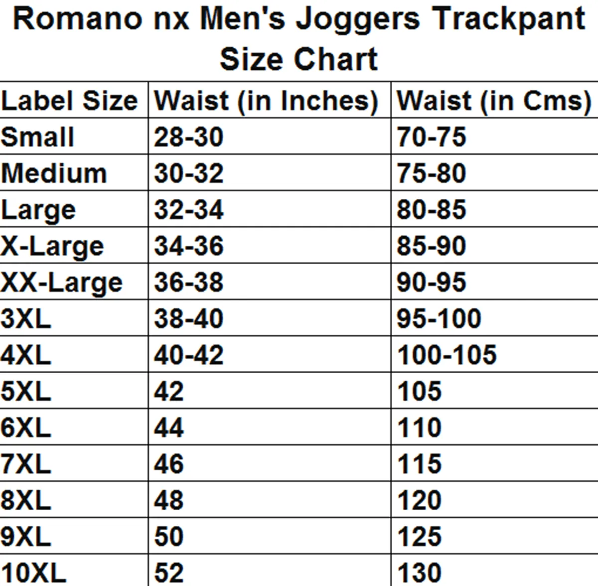 Romano nx 100% Cotton Men's Joggers Trackpant in 6 Colors