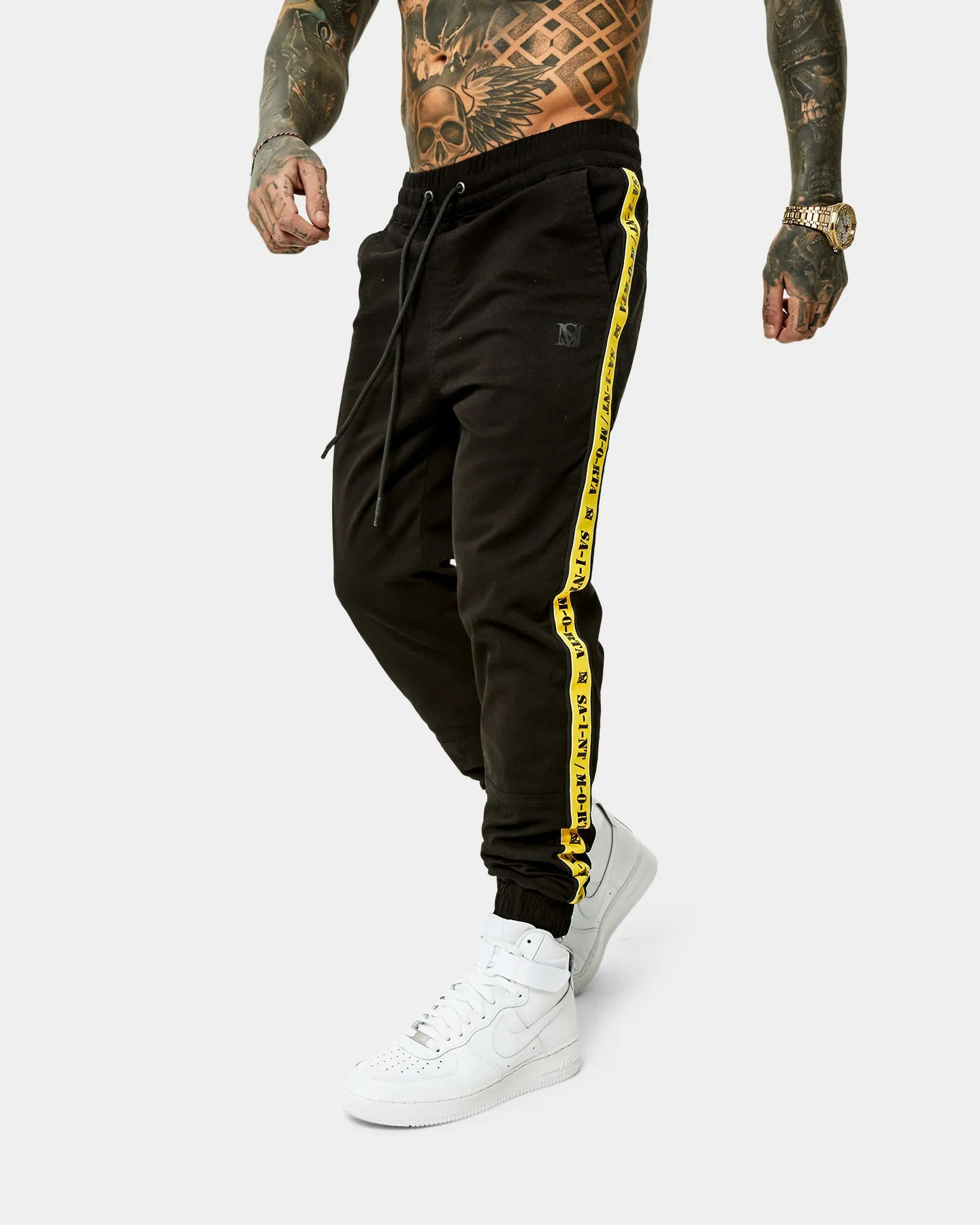 Saint Morta Monolith Sport Joggers Black/Yellow