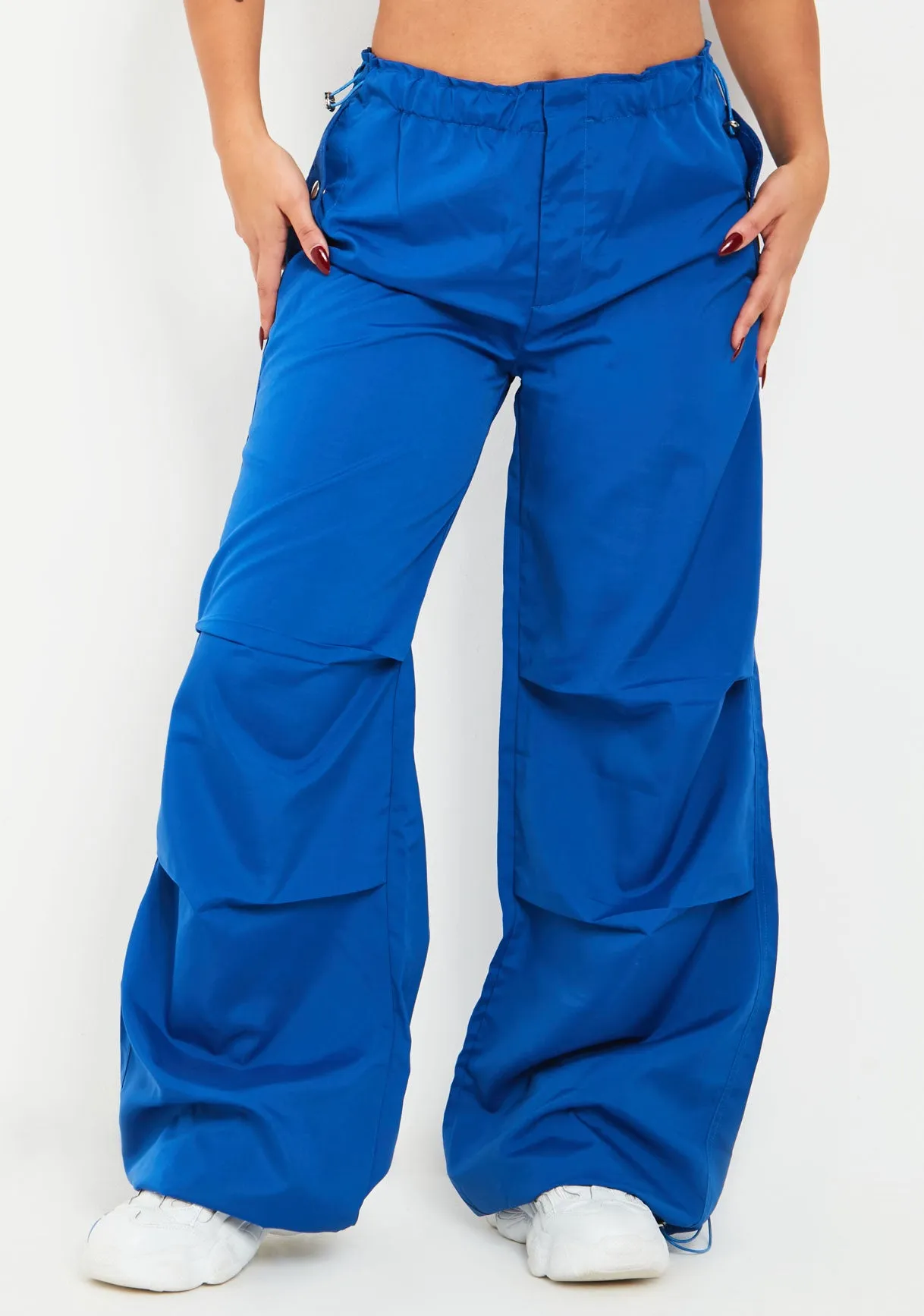 Samantha Cobalt Blue Parachute Cargo Pants