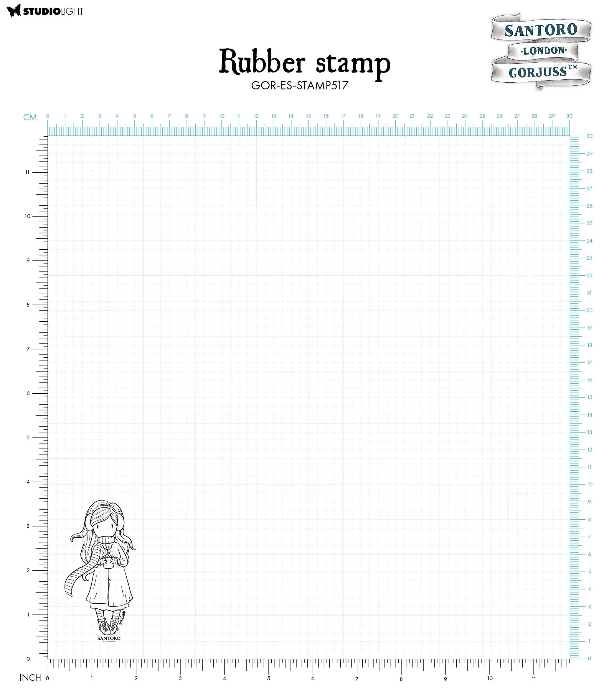 SAN Cling Stamp Hot Chocolate Gorjuss Essentials 90x55x5mm 1 PC nr.517