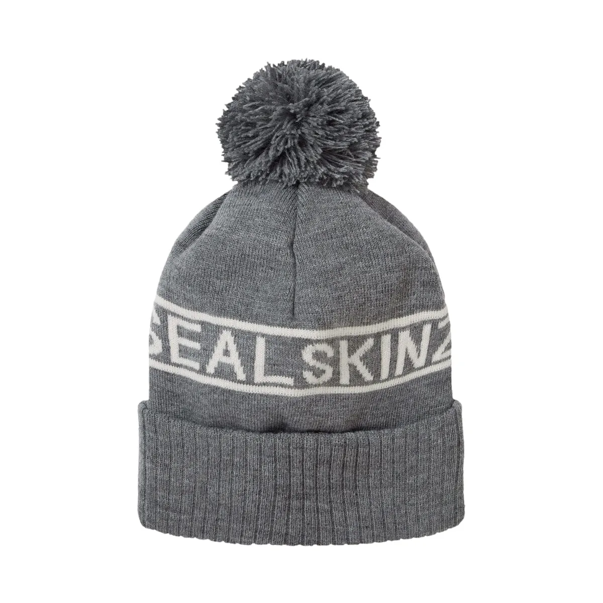 Sealskinz Heacham Bobble Hat Dark Grey/Cream