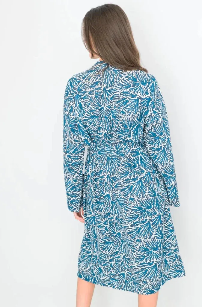 Seasalt Pottering Gown in Flowing Seaweed Chalk Atlantic