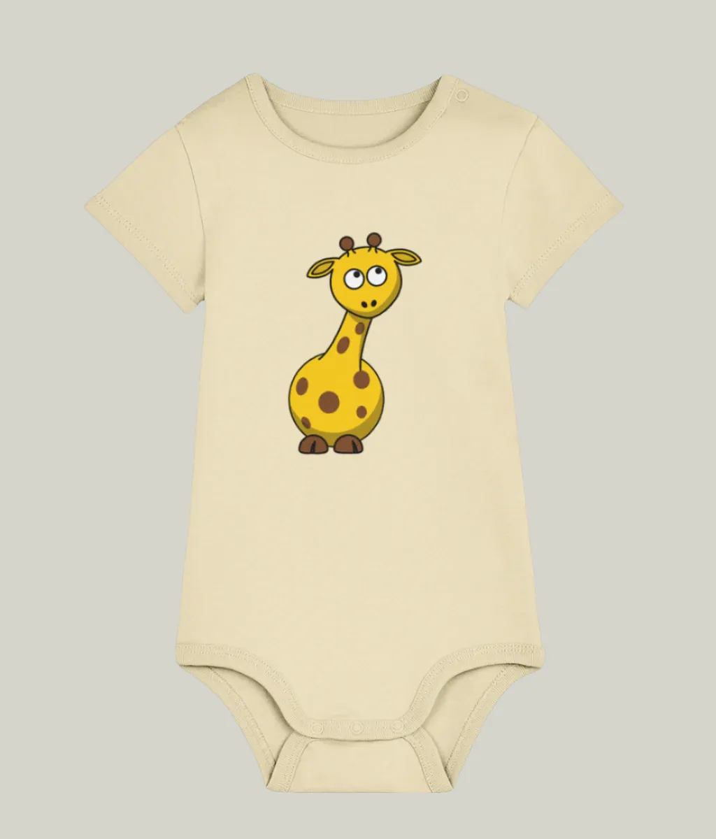 See'-soo Baby "Giraffe" 100% Organic Cotton Bodysuit