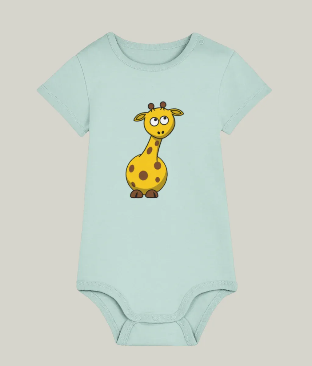 See'-soo Baby "Giraffe" 100% Organic Cotton Bodysuit