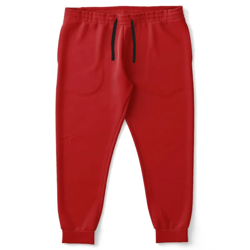 Shaded Red Joggers | Unisex | with PLUS sizes | C0M100Y100K30