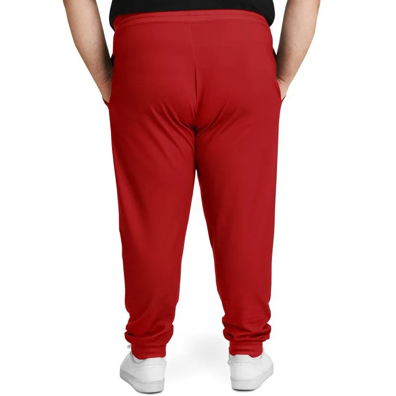 Shaded Red Joggers | Unisex | with PLUS sizes | C0M100Y100K30