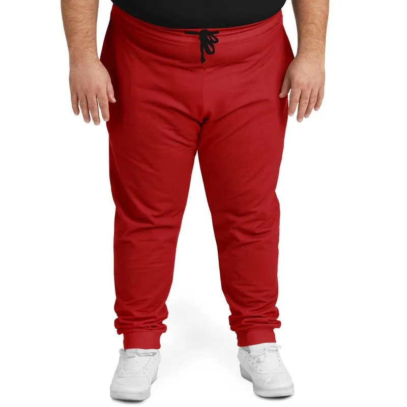 Shaded Red Joggers | Unisex | with PLUS sizes | C0M100Y100K30