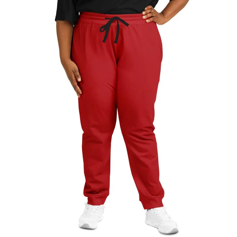 Shaded Red Joggers | Unisex | with PLUS sizes | C0M100Y100K30