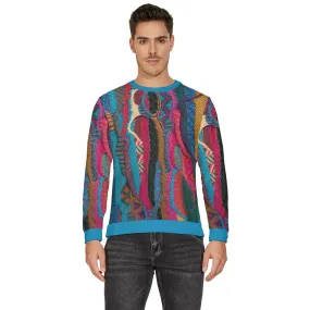 Sky Blue Multicolored Men's Va Lure Fleece Sweatshirt