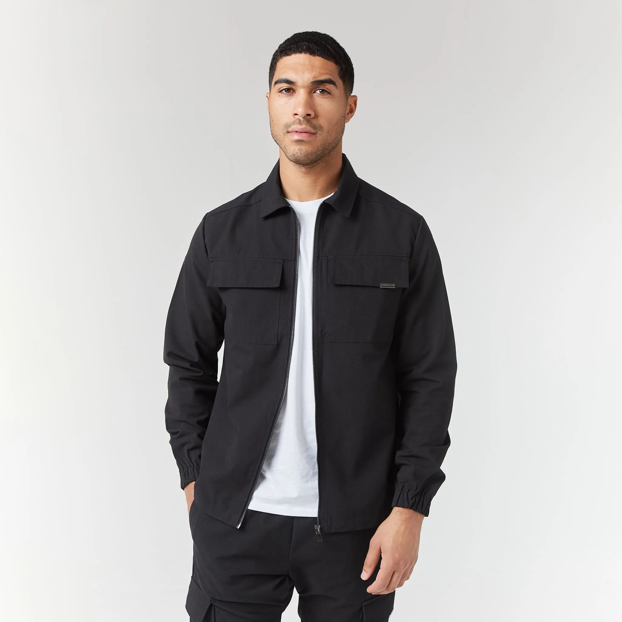 Smart Utility Overshirt | Black