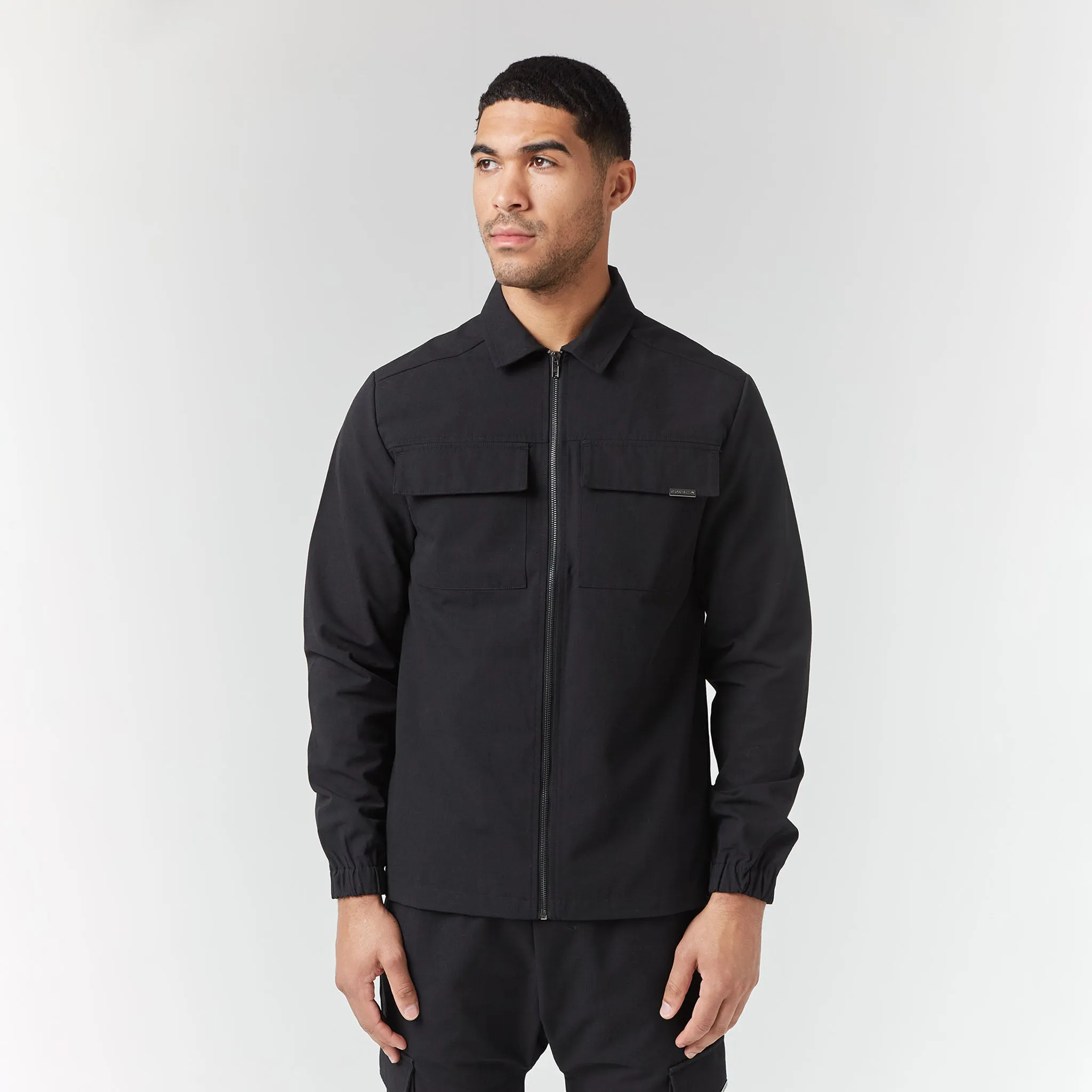 Smart Utility Overshirt | Black