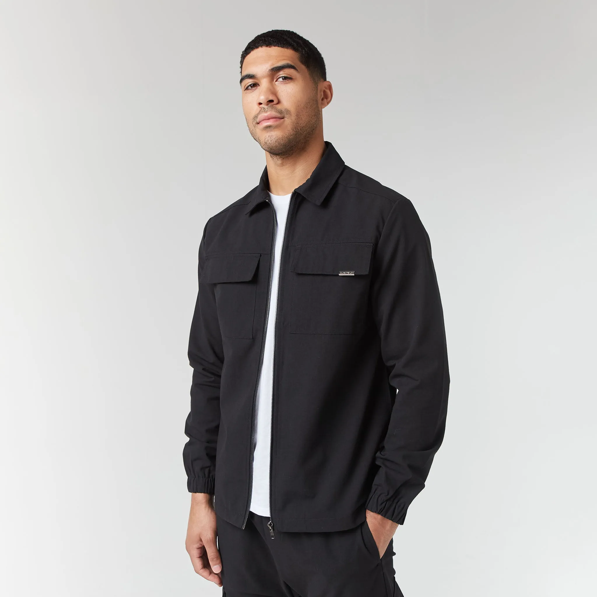 Smart Utility Overshirt | Black