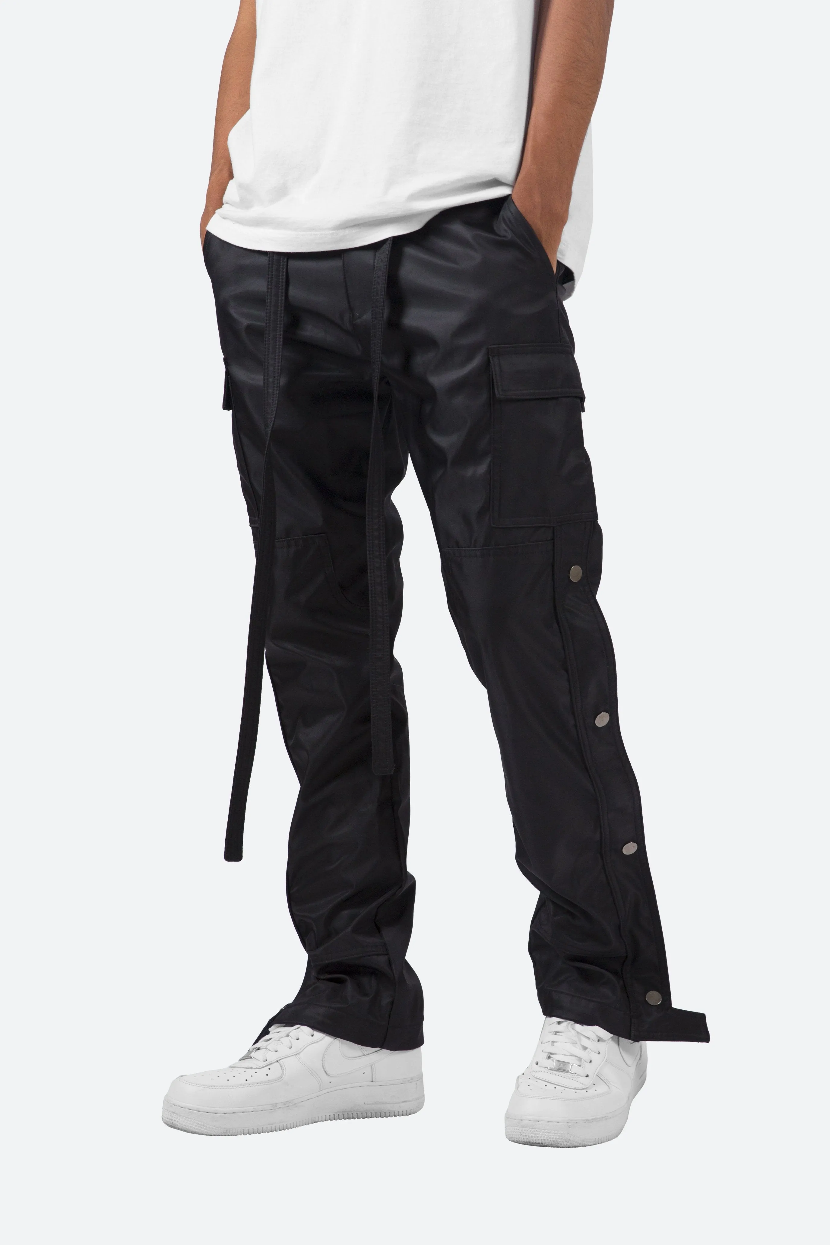 Snap Zipper II Cargo Pants - Black