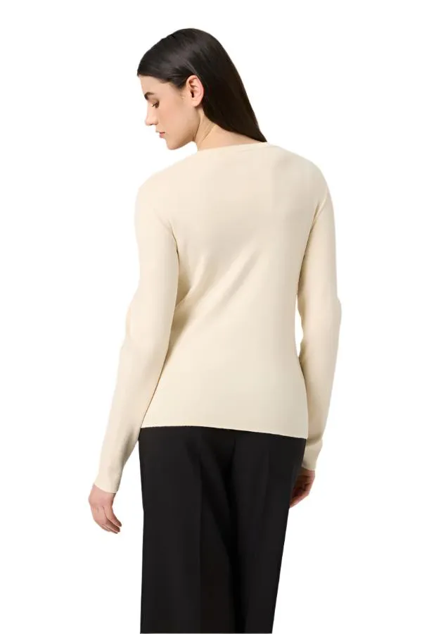 Soaked Womens Spina Basic Pullover Whisper White