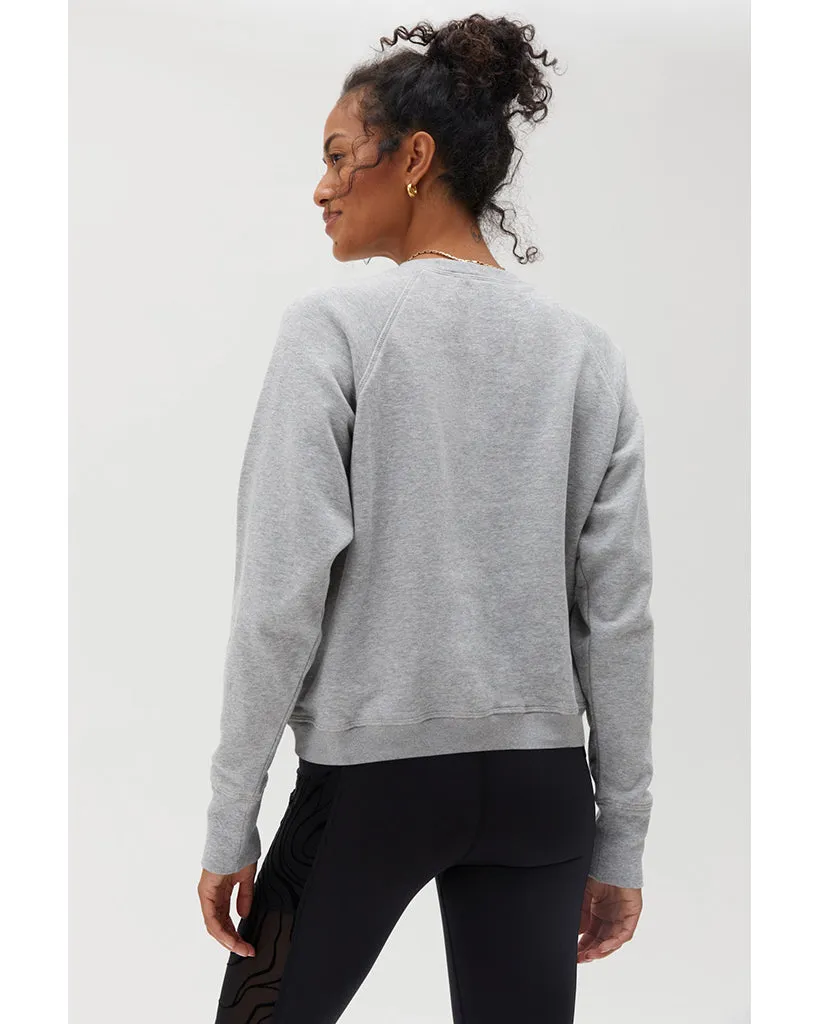 Spiritual Gangster Practice Gratitude Bridget Raglan Pullover - FA30417015 - Womens - Heather Grey