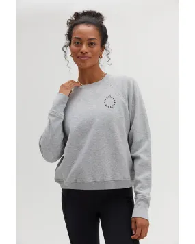 Spiritual Gangster Practice Gratitude Bridget Raglan Pullover - FA30417015 - Womens - Heather Grey