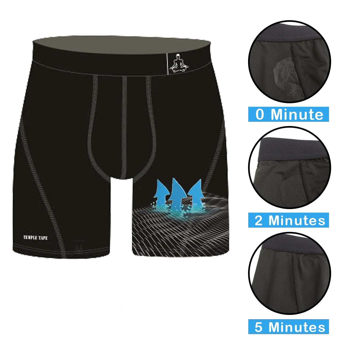 Sports Performance Underwear - Boxer Briefs with Temp-dry® technology - 3 Pack