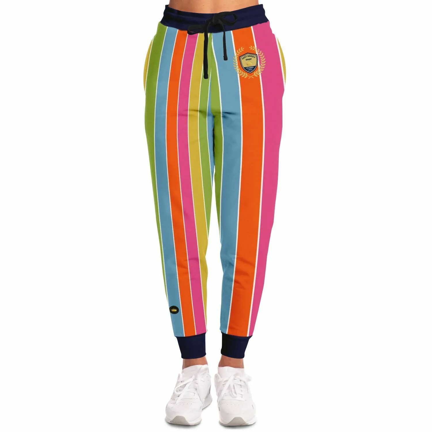 Spring Rain Rugby Stripe Eco-Poly Unisex Joggers