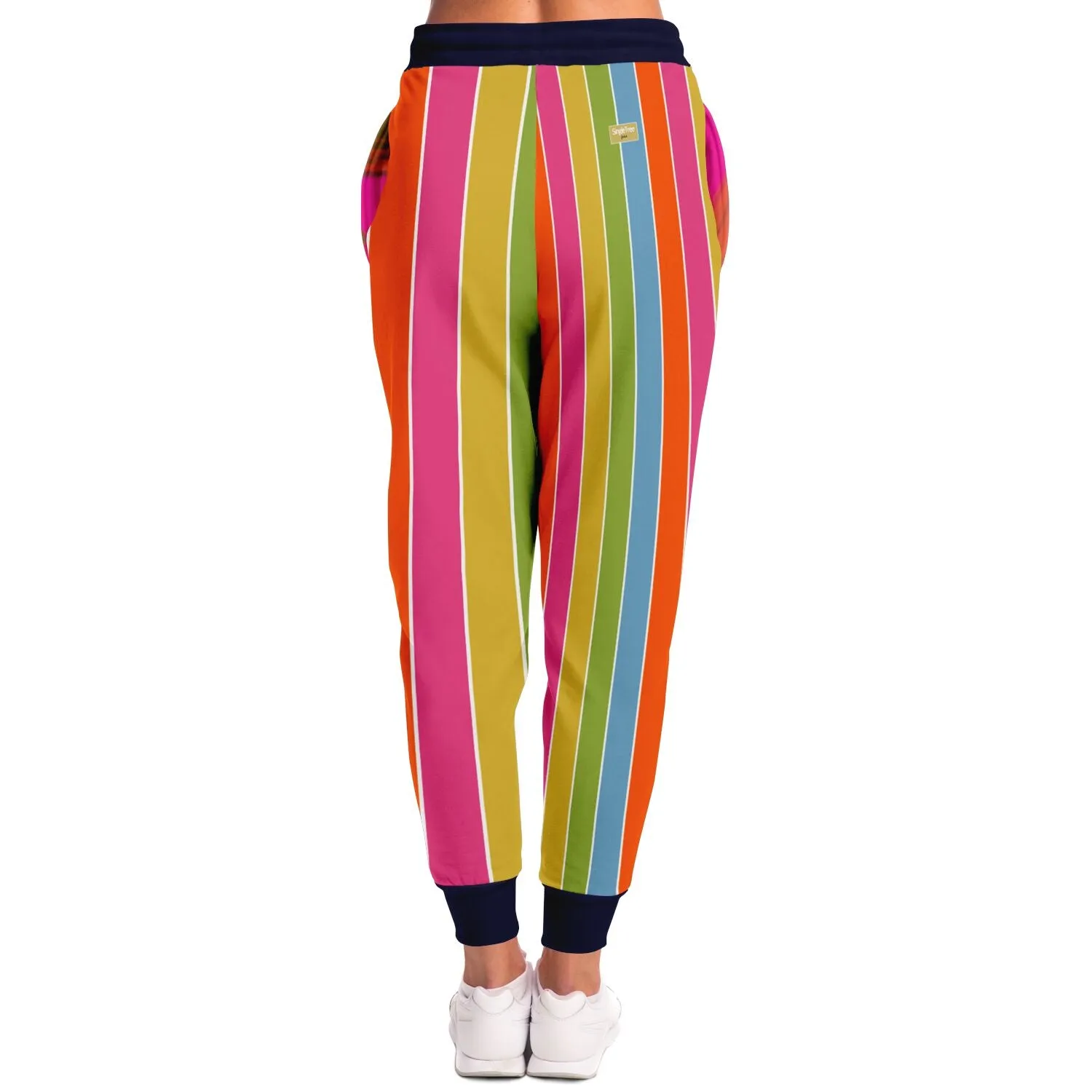 Spring Rain Rugby Stripe Eco-Poly Unisex Joggers