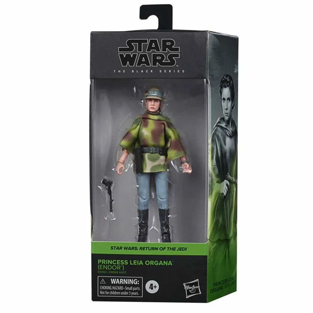 Star Wars The Black Series Princess Leia Organa (Endor Battle Poncho) 6-Inch Action Figure