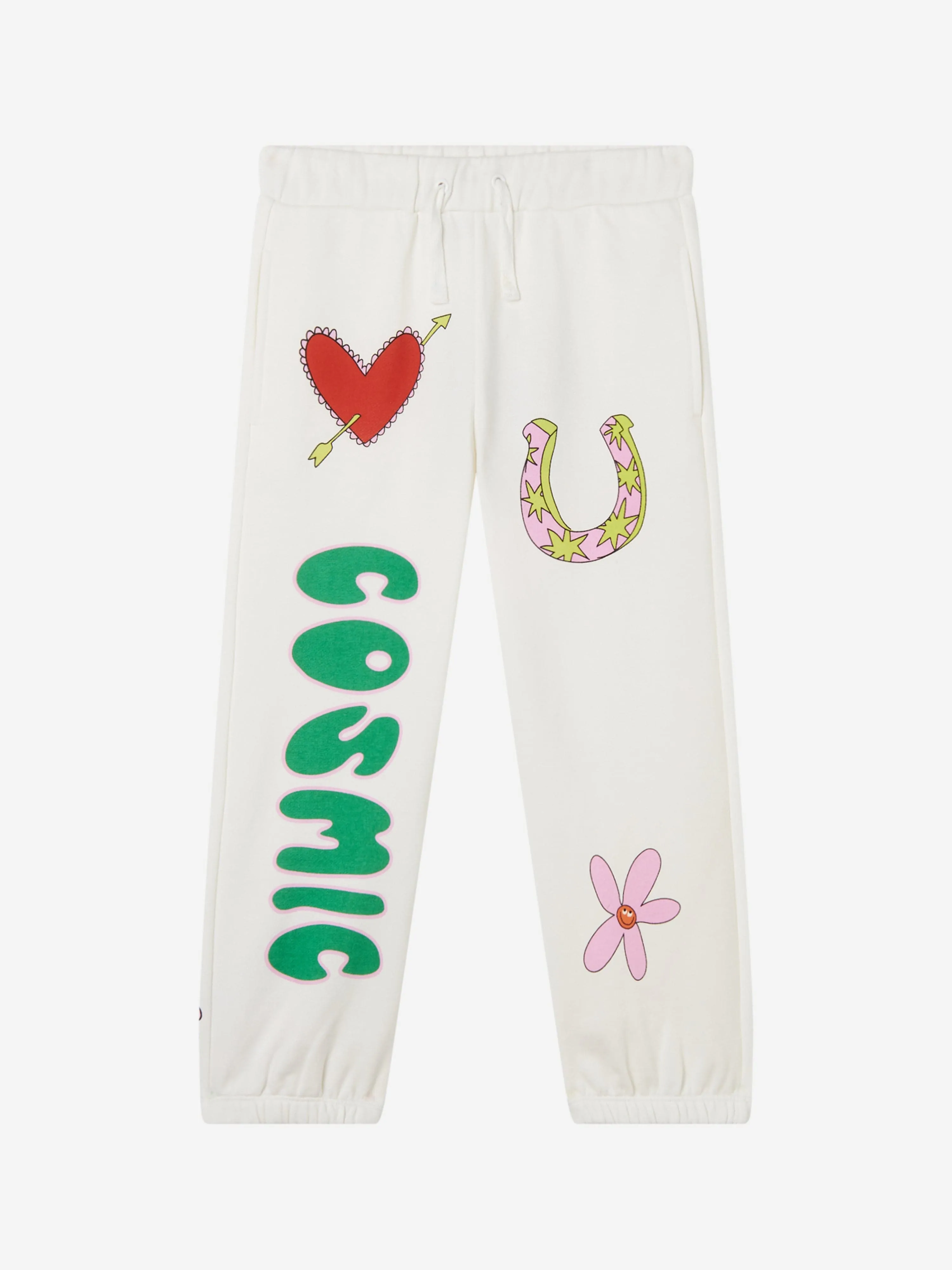 Stella McCartney Girls Cosmic Joggers in Ivory