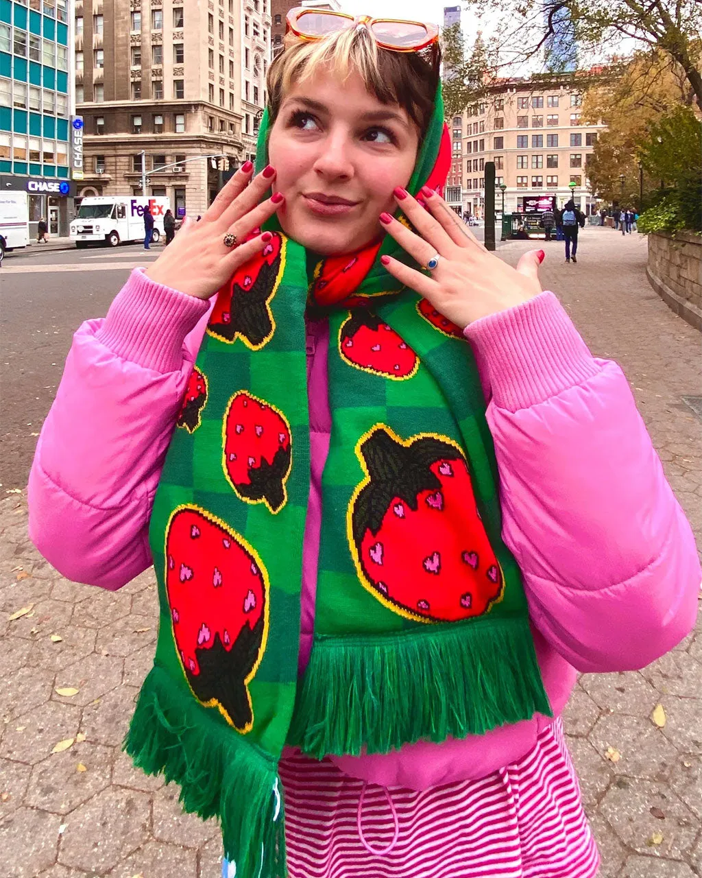 Strawberry Scarf