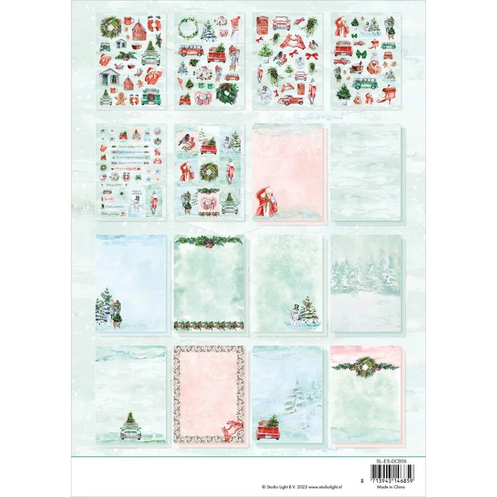 Studio Light Essentials DIY Block Paper 32 pack  Nr. 59, Winter Fun*