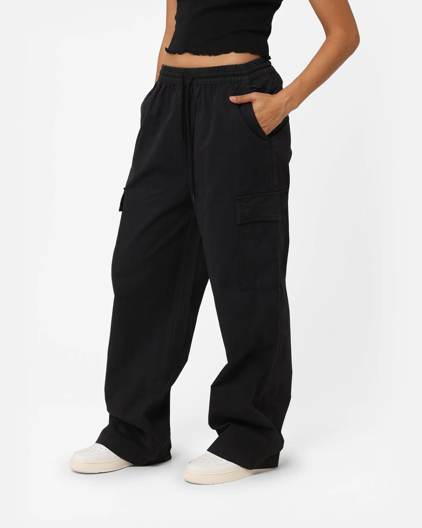 Stussy Women's Drew Cargo Beach Pants Black