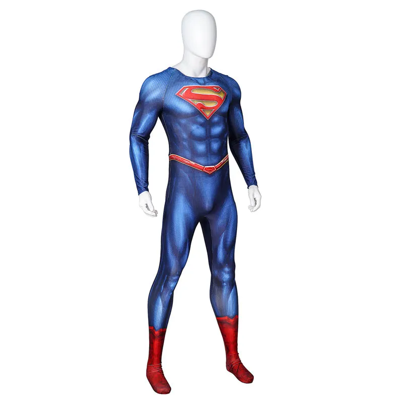 Superman and Lois Season 3 Cosplay Superman Costume Superhero Jumpsuit With Cape