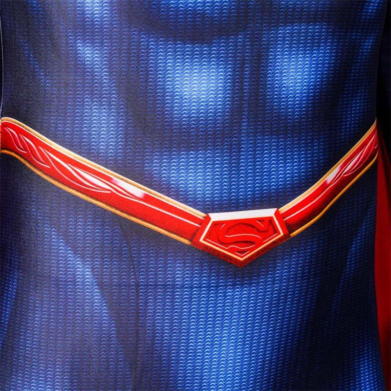 Superman and Lois Season 3 Cosplay Superman Costume Superhero Jumpsuit With Cape