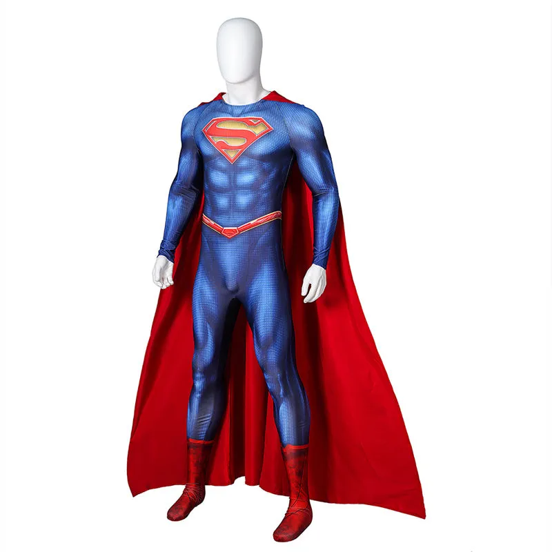 Superman and Lois Season 3 Cosplay Superman Costume Superhero Jumpsuit With Cape