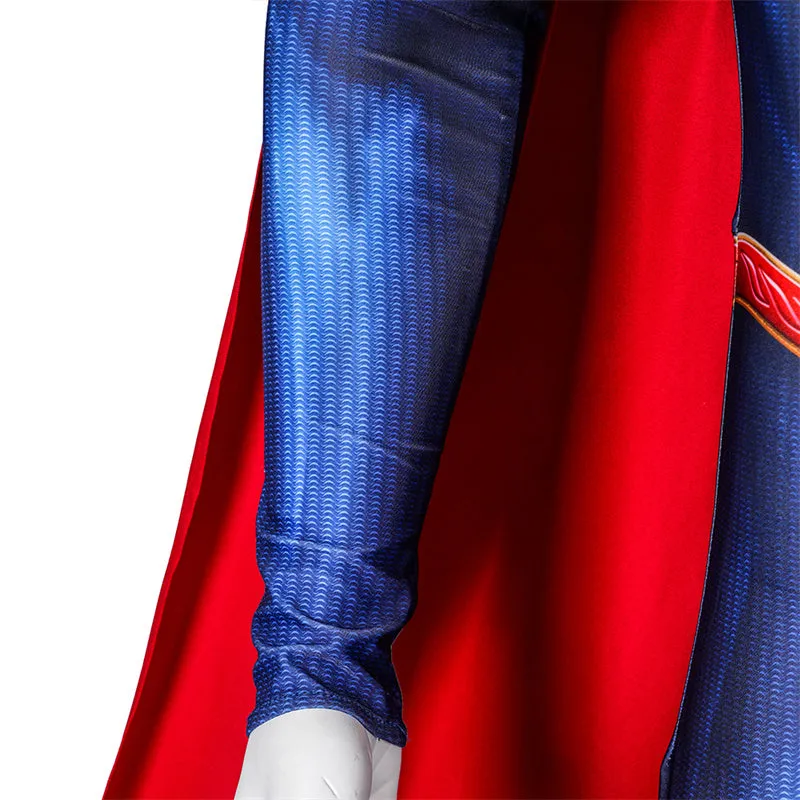 Superman and Lois Season 3 Cosplay Superman Costume Superhero Jumpsuit With Cape