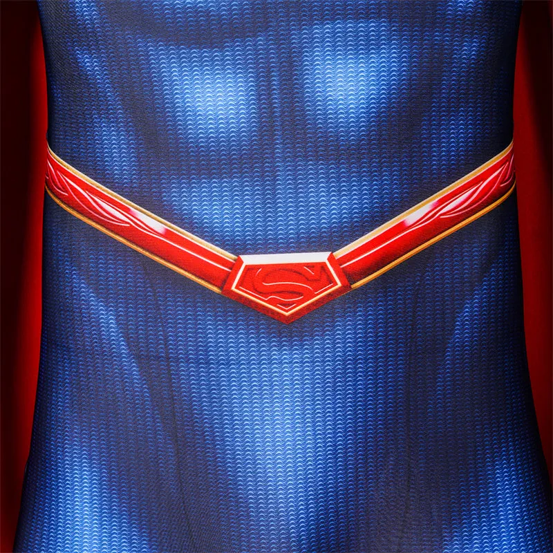 Superman and Lois Season 3 Cosplay Superman Costume Superhero Jumpsuit With Cape