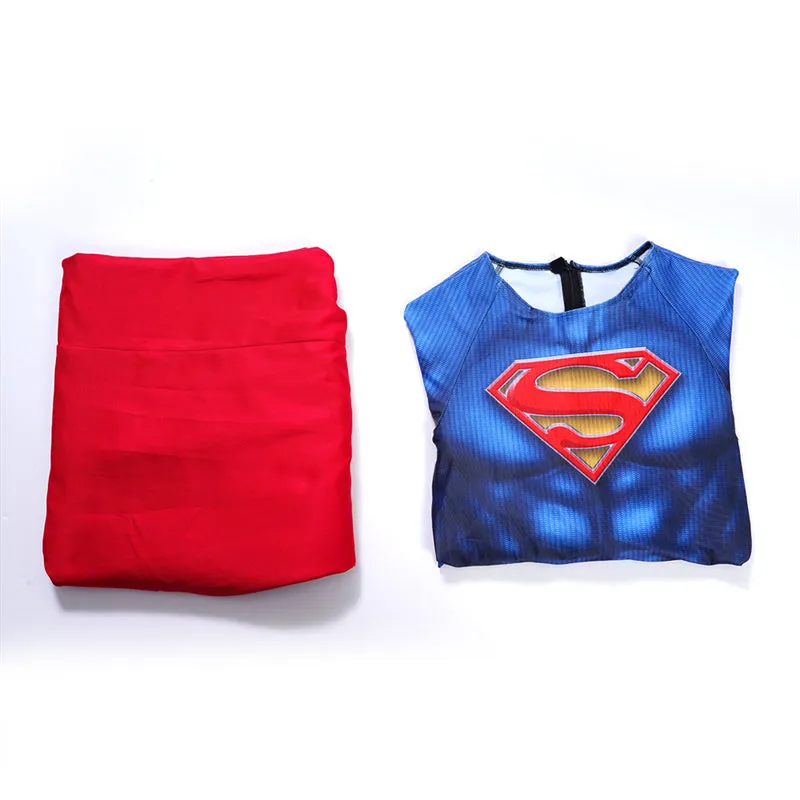 Superman and Lois Season 3 Cosplay Superman Costume Superhero Jumpsuit With Cape