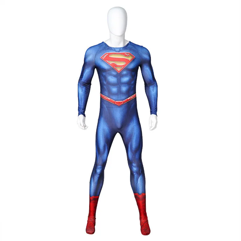 Superman and Lois Season 3 Cosplay Superman Costume Superhero Jumpsuit With Cape