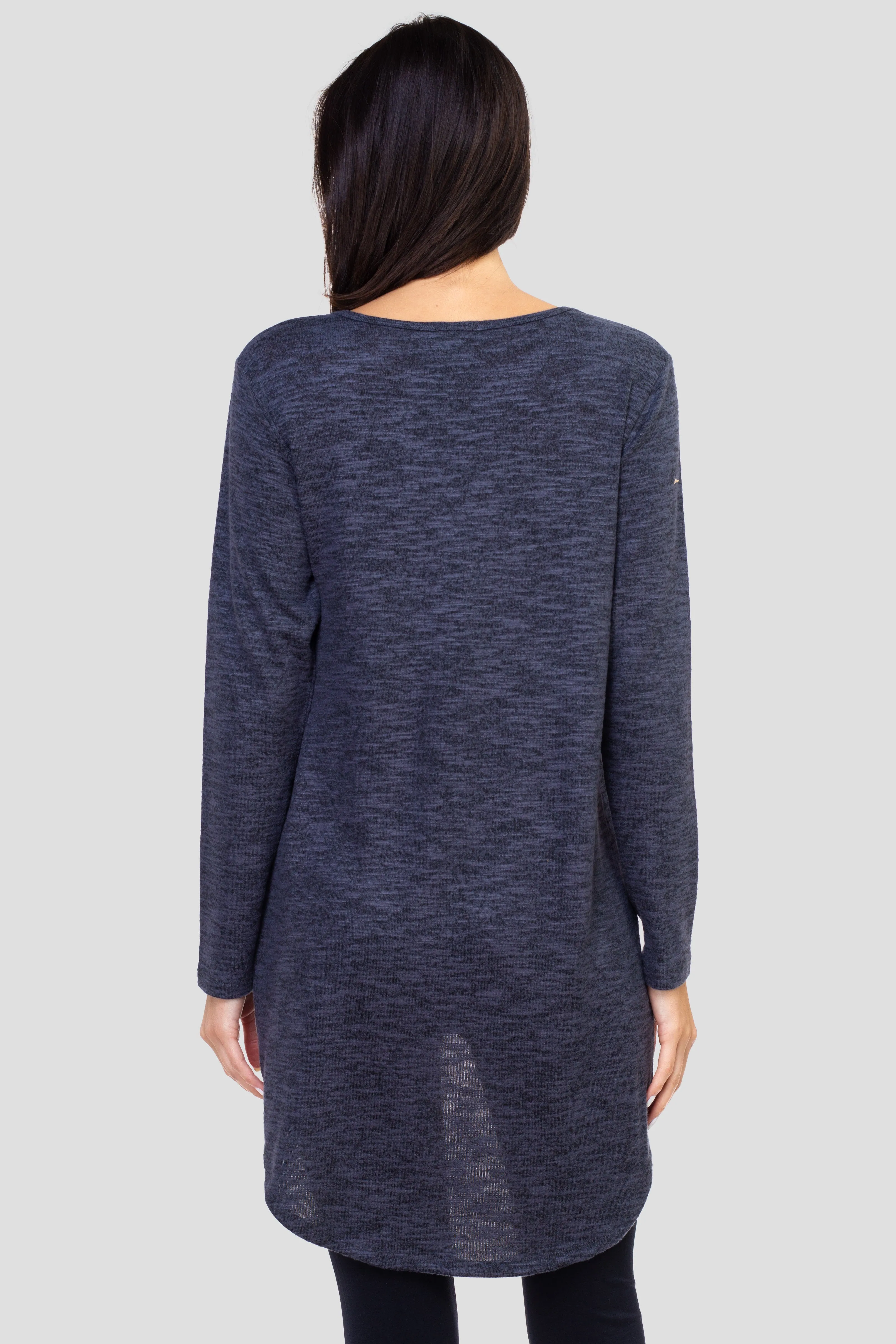 Surplice Wrap Tunic Sweater Top