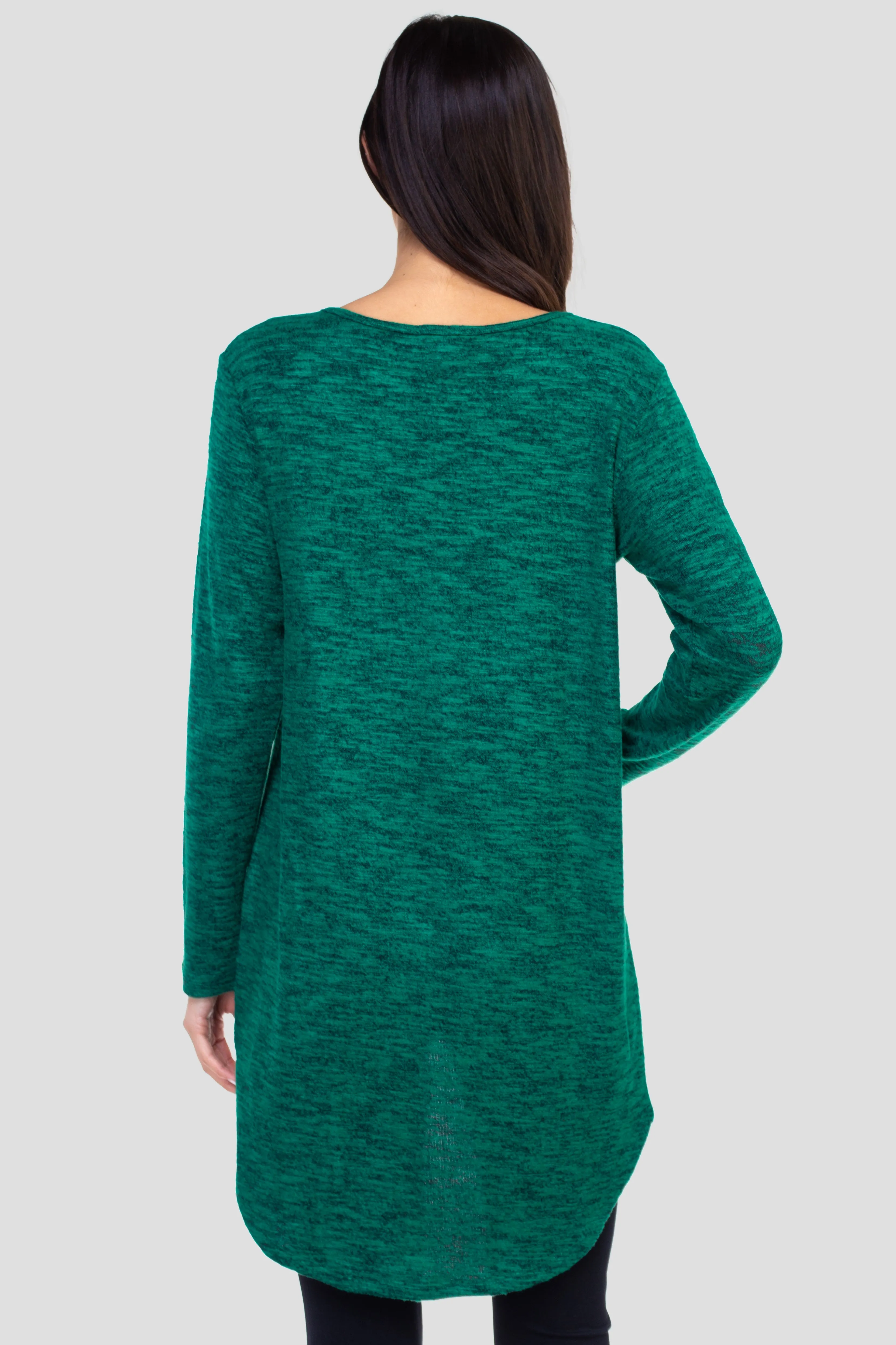 Surplice Wrap Tunic Sweater Top