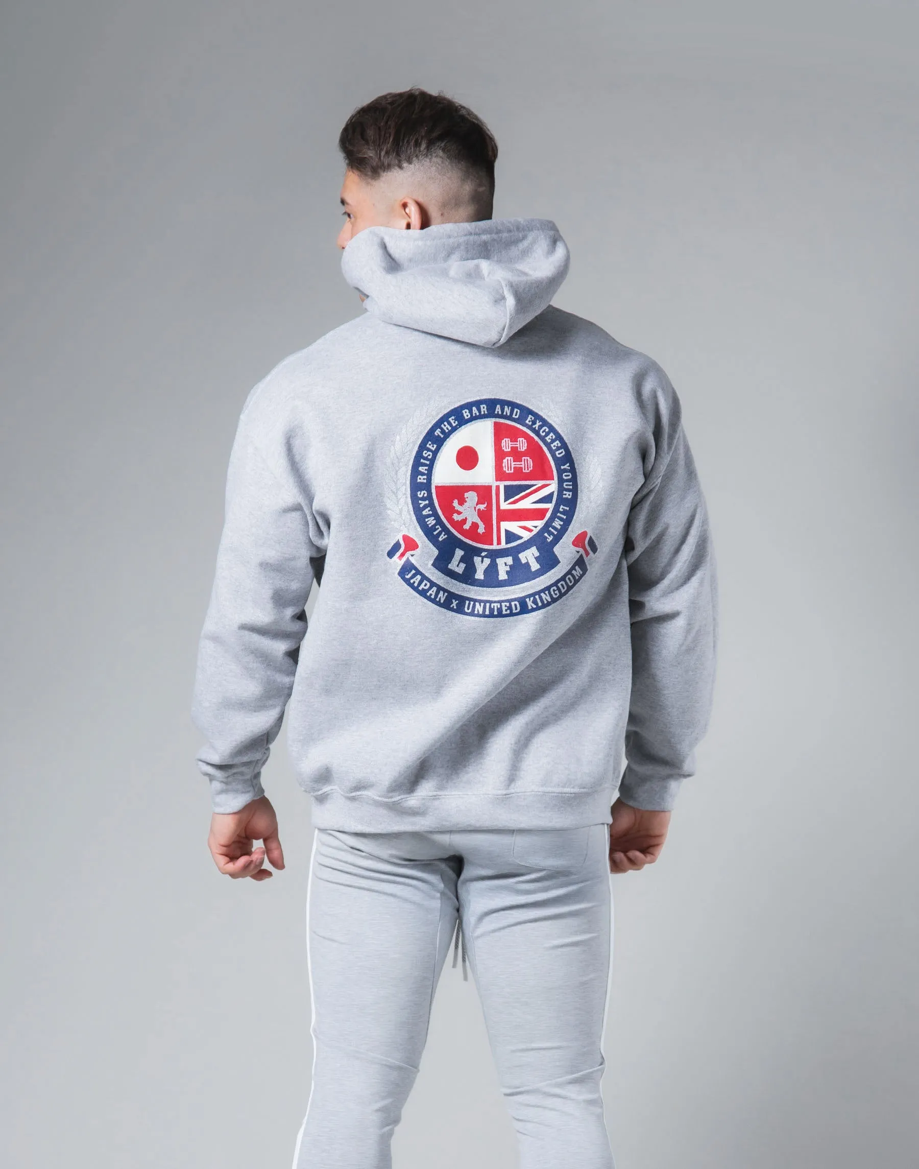 Symbolic Emblem Pullover Hoodie - Grey