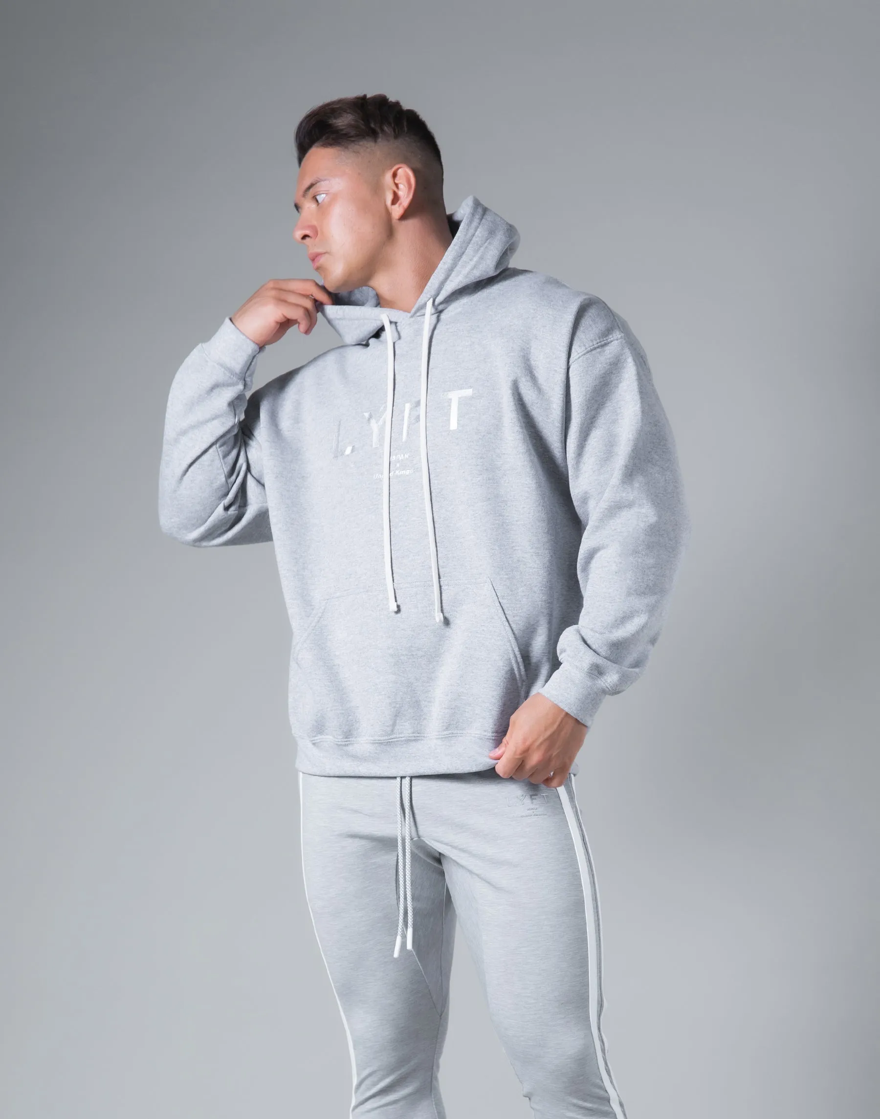 Symbolic Emblem Pullover Hoodie - Grey