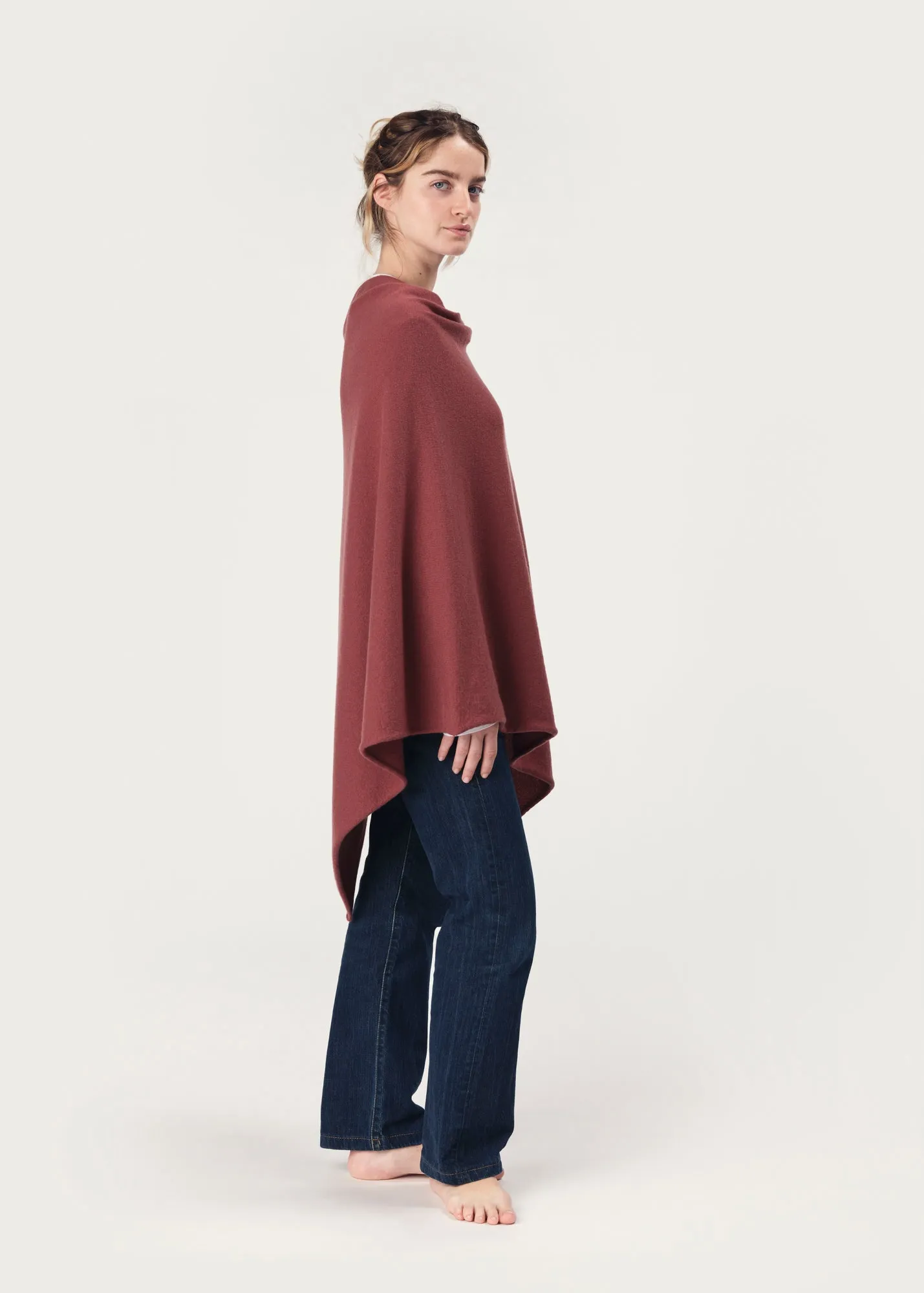 THE CLASSIC PONCHO | Redwood