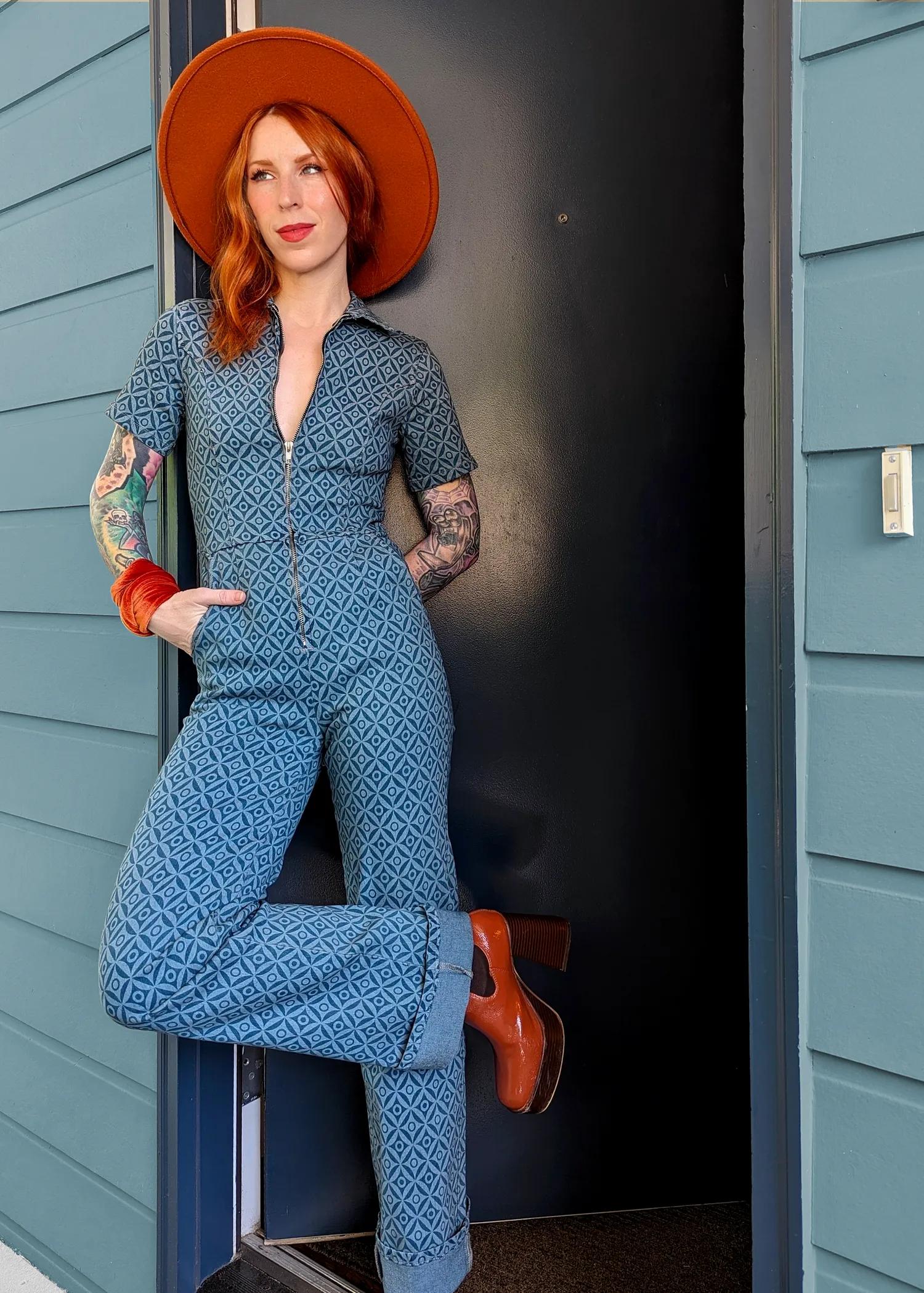 The Lead Singer Stretch Denim Jumpsuit